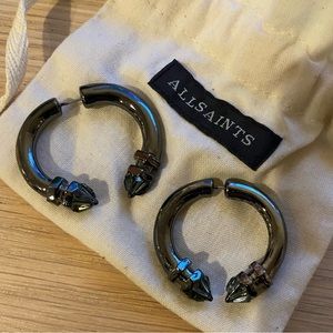 Vintage Allsaints hematite 2-piece earrings